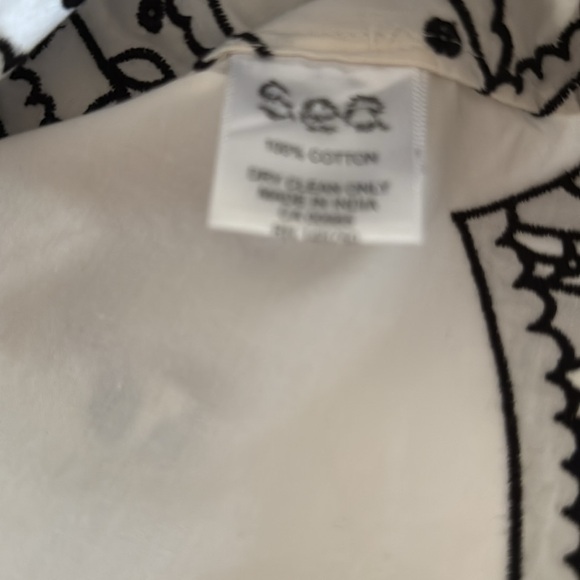 Sea New York Joelle flutter sleeve top size small - Picture 6 of 6